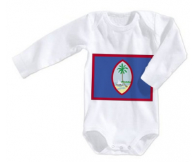 Body bandera del bebé Guam tamaño 3/6 meses mangas largas