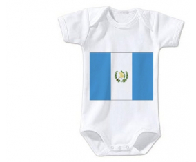 Body bebé Bandera Guatemala talla 3/6 meses mangas cortas