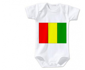 Body bandera del bebé Guinea Bissau talla 3/6 meses mangas cortas