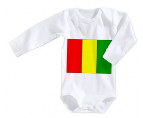 Body bandera del bebé Guinea Bissau talla 3/6 meses mangas largas