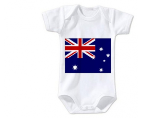 Body Baby Flag Heard Islands y Mcdonald talla 3/6 meses mangas cortas