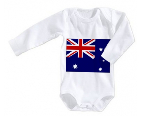 Body Baby Flag Heard Islands y Mcdonald talla 3/6 meses mangas largas