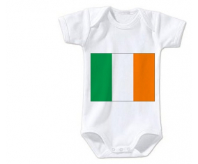 Body Baby Flag Ireland Tamaño 3/6 Meses Mangas Cortas