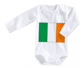 Body Baby Flag Ireland Tamaño 3/6 Meses Mangas Largas