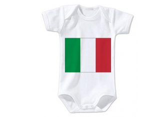 Body bandera del bebé Italia tamaño 3/6 meses mangas cortas