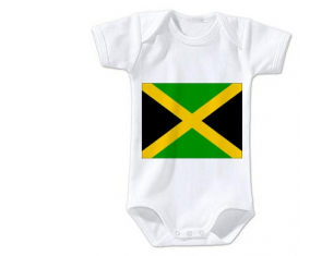 Body Baby Flag Jamaica Talla 3/6 Meses Mangas Cortas