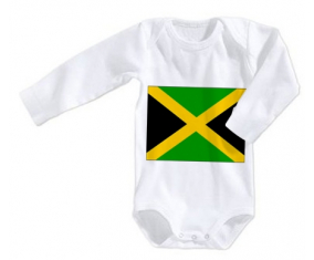 Body bandera del bebé Jamaica tamaño 3/6 meses mangas largas