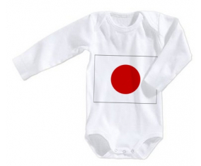 Body bandera del bebé Japón tamaño 3/6 meses mangas largas