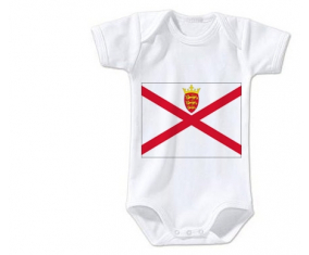 Body Baby Flag Island en jersey talla 3/6 meses mangas cortas