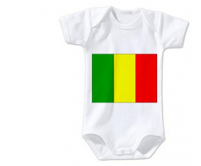Body bandera del bebé Mali talla 3/6 meses mangas cortas