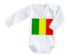 Body bandera del bebé Mali talla 3/6 meses mangas largas