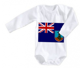 Body bebé Bandera Montserrat talla 3/6 meses mangas largas