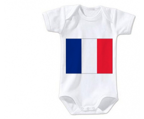 Body bandera del bebé nueva caledonia talla 3/6 meses mangas cortas