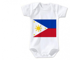 Body bebé Philippines Flag talla 3/6 meses mangas cortas