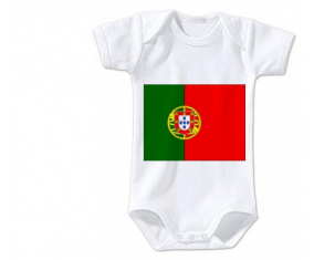 Body bandera bebé Portugal tamaño 3/6 meses mangas cortas
