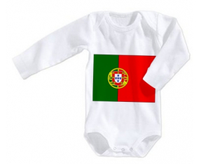 Body bandera bebé Portugal tamaño 3/6 meses mangas largas