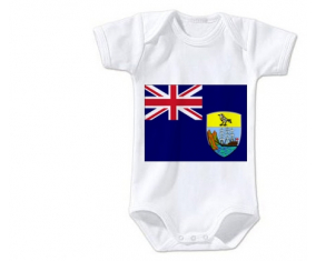 Body bebé St. Helena Flag talla 3/6 meses mangas cortas