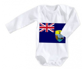 Body bebé St. Helena Flag talla 3/6 meses mangas largas