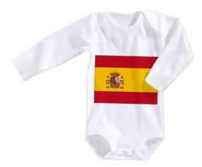 Body Baby Flag España Tamaño 3/6 Meses Mangas Largas