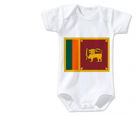 Body bebé Bandera Sri Lanka Srilanka talla 3/6 meses mangas cortas