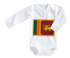 Body bebé Bandera Sri Lanka Srilanka talla 3/6 meses mangas largas