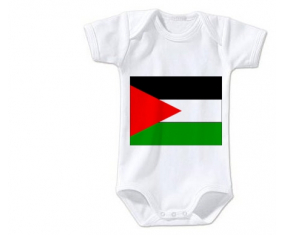 Body Bandera del Bebé Palestina Tamaño 3/6 Meses Mangas Cortas