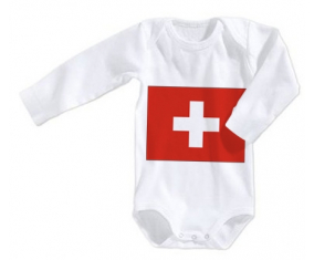 Body bebé Swiss Flag talla 3/6 meses mangas largas