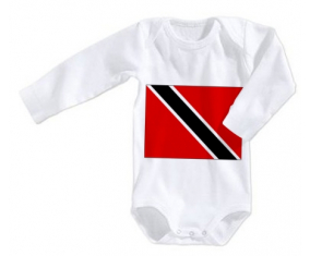 Body bebé Bandera Trinidad y Tobago talla 3/6 meses mangas largas