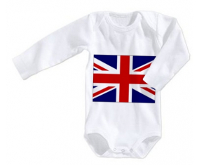 Body baby flag uk tamaño 3/6 meses mangas largas