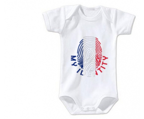 Body baby print Mi identidad Saint-Pierre-et-Miquelon Tamaño 3/6 Meses Mangas Cortas