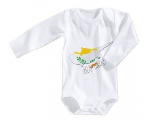 Body bebé Chipre mapea el tamaño 3/6 meses mangas largas