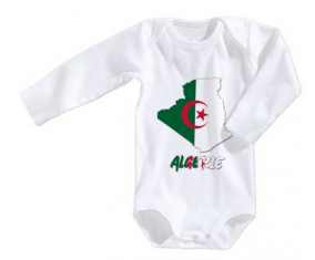 Body bebé Algerie mapea el tamaño 3/6 meses mangas largas