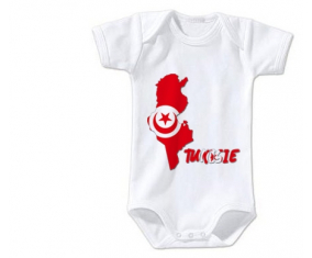 Body bebé Túnez mapea la talla 3/6 meses mangas cortas