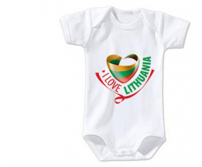 Body bebé me encanta Lituania tamaño 3/6 meses mangas cortas