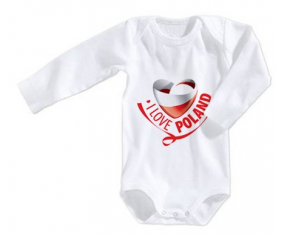 Body bebé me encanta Polonia tamaño 3/6 meses mangas largas