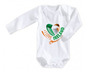 Body bebé I Love Irland talla 3/6 meses mangas largas