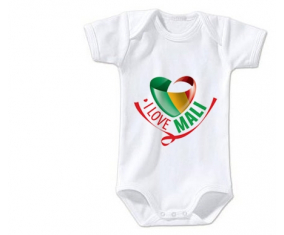 Body bebé me encanta Mali talla 3/6 meses mangas cortas