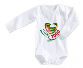 Body bebé I Love Togo talla 3/6 meses mangas largas