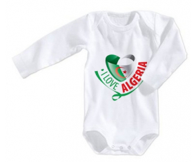 Body bebé I Love Argelia talla 3/6 meses mangas largas