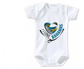 Body bebé me encanta Bahamas tamaño 3/6 meses mangas cortas
