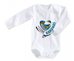 Body bebé me encanta Bahamas tamaño 3/6 meses mangas largas