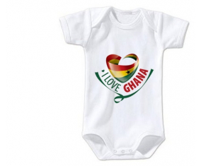 Body bebé me encanta Ghana talla 3/6 meses mangas cortas