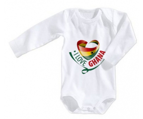 Body bebé me encanta Ghana talla 3/6 meses mangas largas