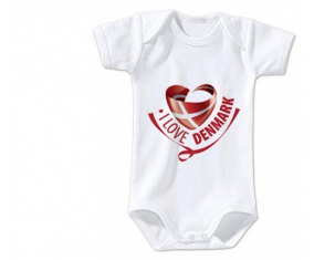 Body bebé me encanta Dinamarca talla 3/6 meses mangas cortas