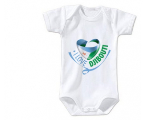Body bebé me encanta Djibbouti tamaño 3/6 meses mangas cortas
