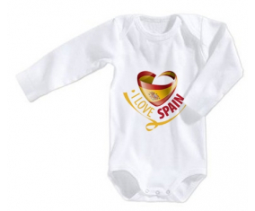 Body bebé I Love Spain talla 3/6 meses mangas largas