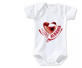 Body bebé me encanta Albania talla 3/6 meses mangas cortas