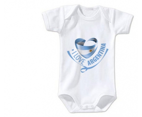 Body bebé me encanta Argentina talla 3/6 meses mangas cortas