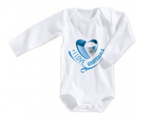 Body bebé I Love Guatemala talla 3/6 meses mangas largas