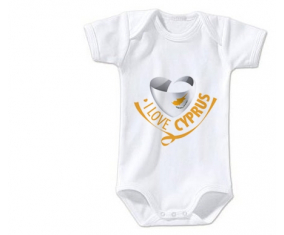 Body bebé me encanta Chipre tamaño 3/6 meses mangas cortas